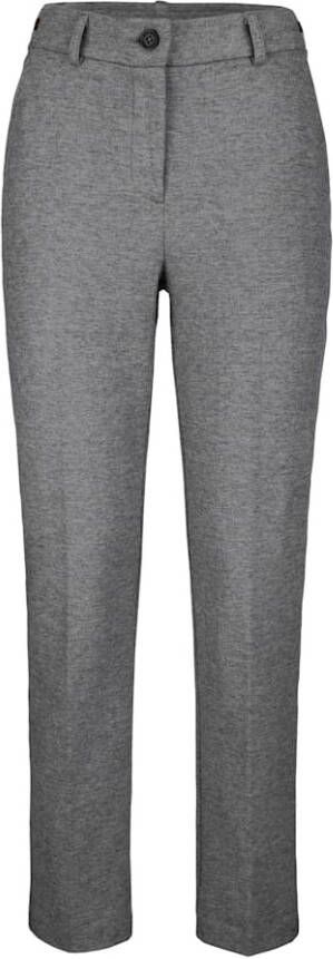alba moda Jersey broek met gestreepte band Grijs