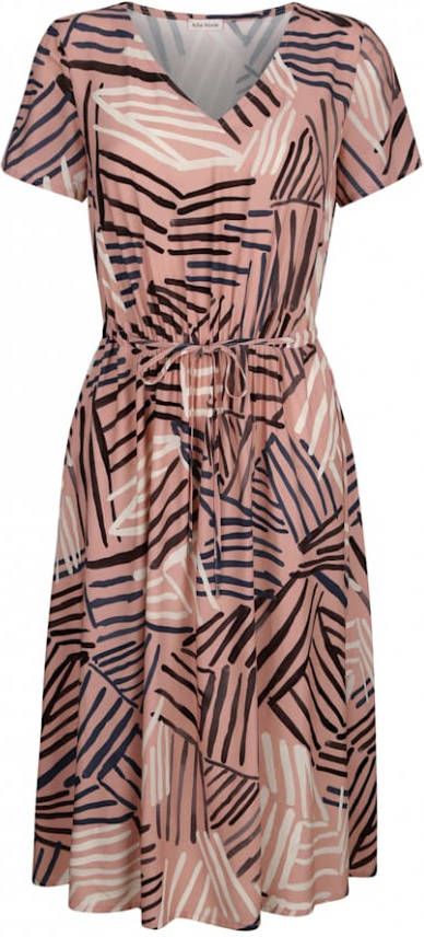 alba moda Jurk in A lijn Rood/Beige/Zwart