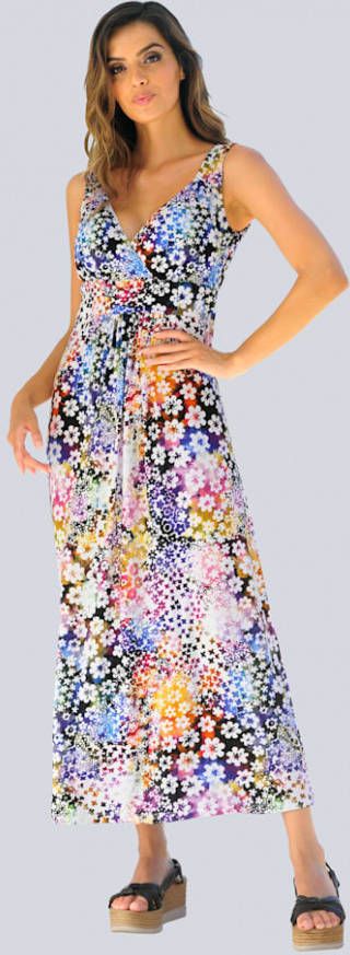 alba moda Jurk in patchworklook Wit