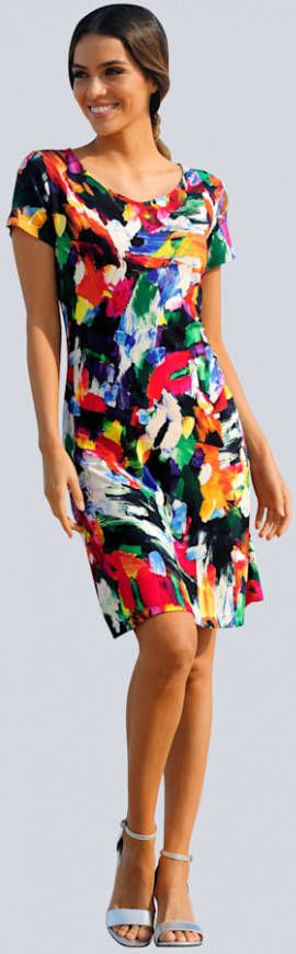 alba moda Jurk in snoepkleuren Multicolor