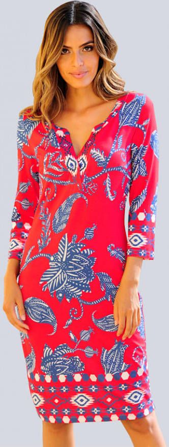 alba moda Jurk in tuniekmodel Rood