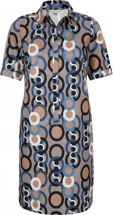 alba moda Jurk met aantrekkelijk dessin Grijs/Blauw