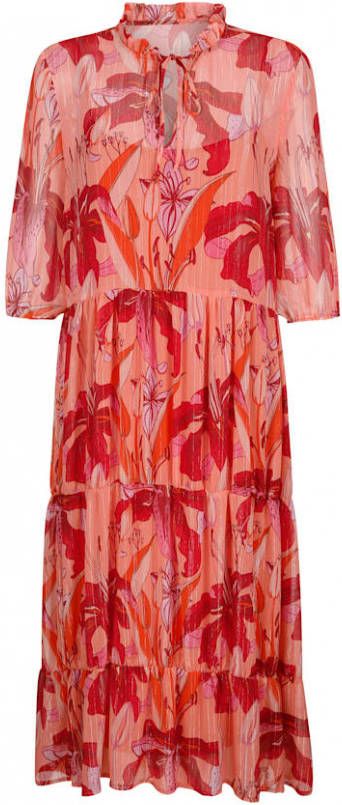 alba moda Jurk met effecten van glansgaren Pink/Multicolor