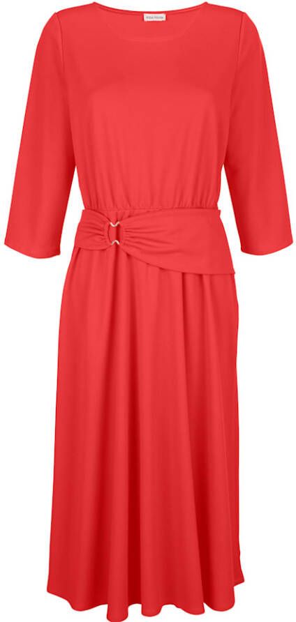 alba moda Jurk met mooie ceintuur Koraal