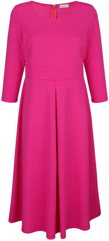 alba moda Jurk met stolpplooi achter in de rok Fuchsia