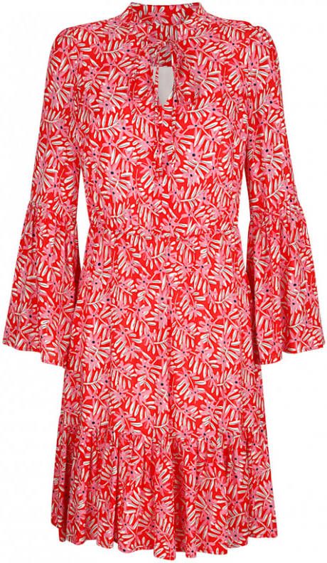 alba moda Jurk met trompetmouwen Pink