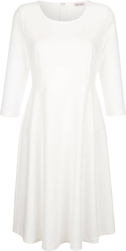 alba moda Jurk met uitlopende rok Wit