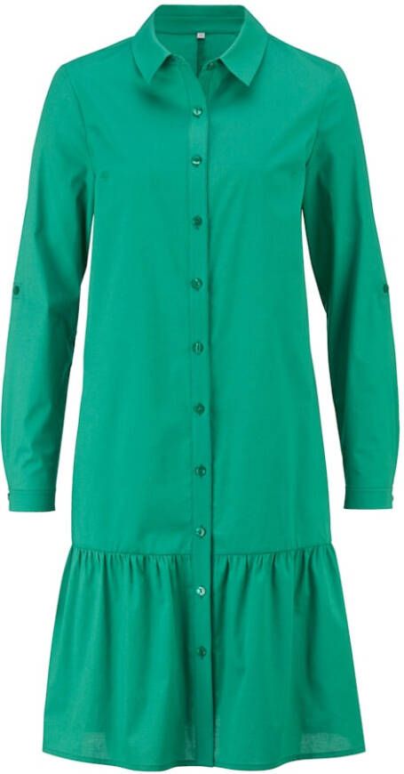 alba moda Jurk met volant aan de rok Groen