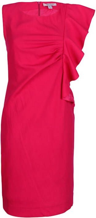 alba moda Jurk met volant aan één kant Pink