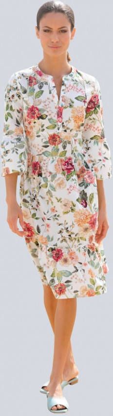 alba moda Jurk met volants Oranje