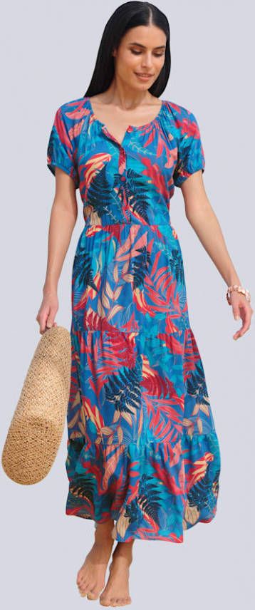 alba moda Jurk met volants Rood