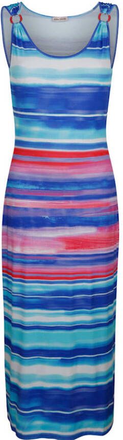alba moda Jurk met zomers streeppatroon Multicolor