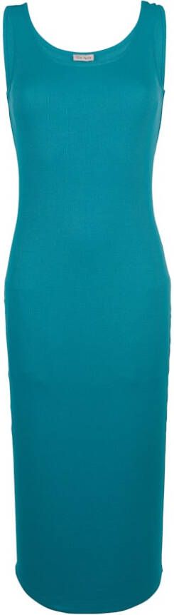 alba moda Jurk van effen stof Turquoise