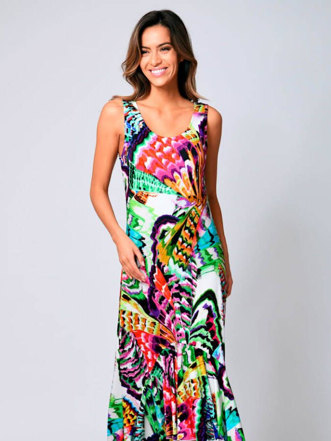 alba moda Maxi jurk in zomerse kleuren Multicolor