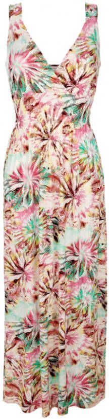 alba moda Maxi jurk met batikdessin allover Multicolor