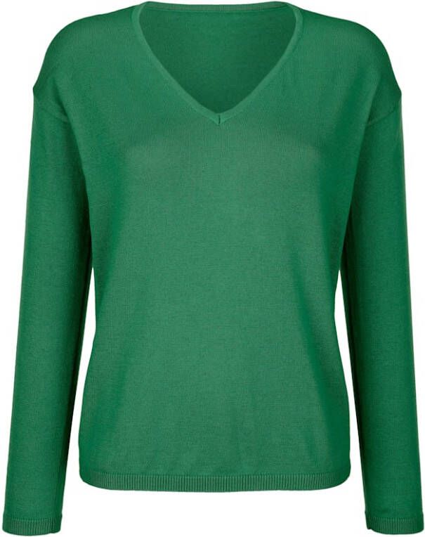alba moda Trui met aangebreide mouwen Groen