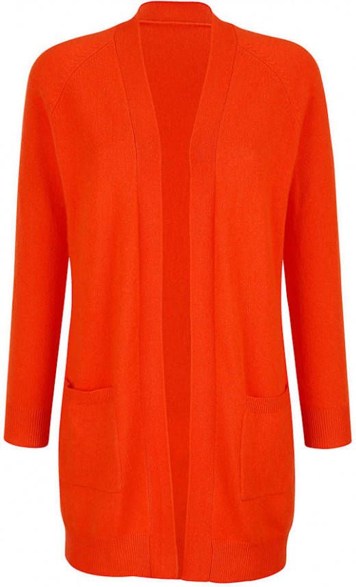 alba moda Vest van hoogwaardig zuiver kasjmier Oranje