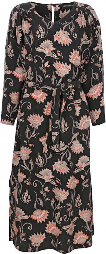AMY VERMONT Jurk met abstracte bloemenprint Zwart/Roze