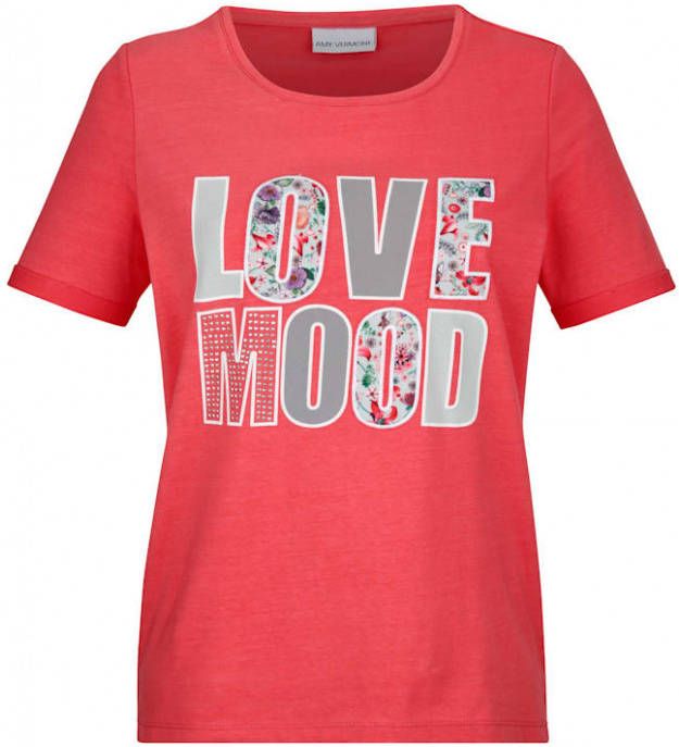AMY VERMONT Shirt met opschrift Koraal