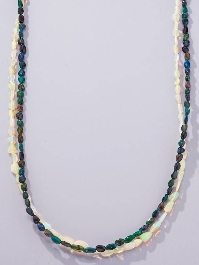 MONA Collier met kristalopalen Multicolor