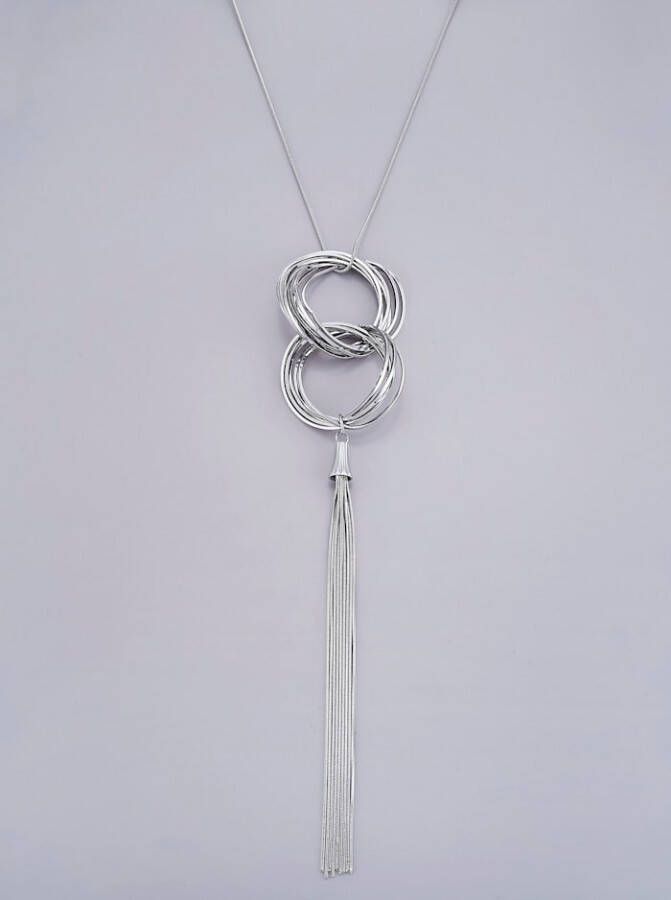 MONA Hanger met ketting Zilverkleur