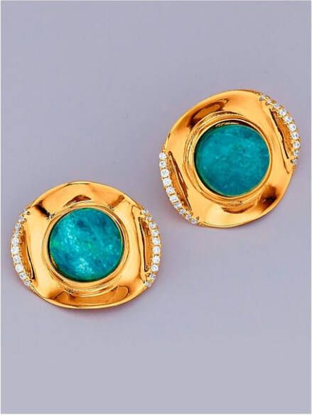 MONA Oorstekers met apatiet Goudkleur