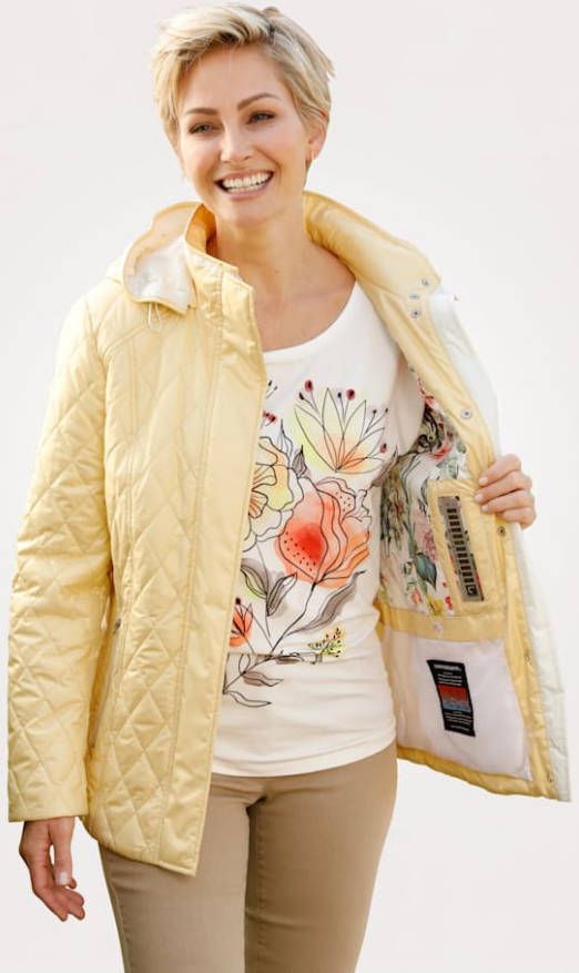 MONA Outdoorjas met comfortemp membraan Vanille