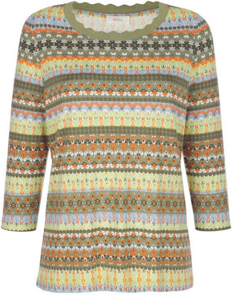 MONA Shirt met abstracte print Multicolor