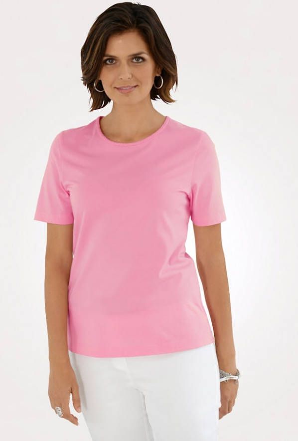MONA Shirt met Pima katoen Roze