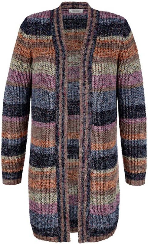 MONA Vest met gemêleerd kleurverloop Lila/Lichtgeel/Hemelsblauw