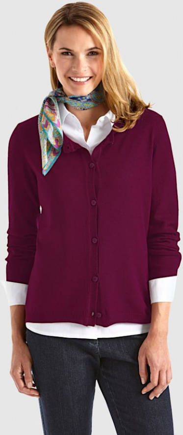 MONA Vest van TRAUMHAFT materiaal Berry