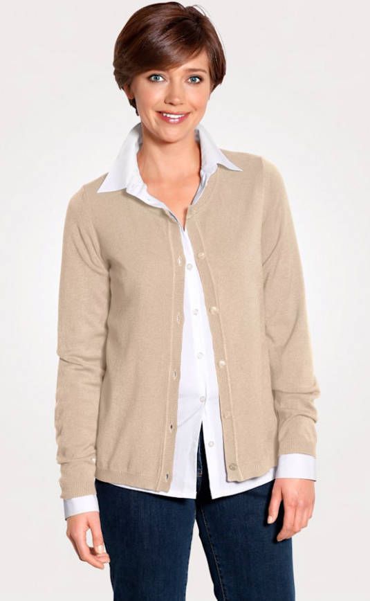 MONA Vest van TRAUMHAFT materiaal Zand