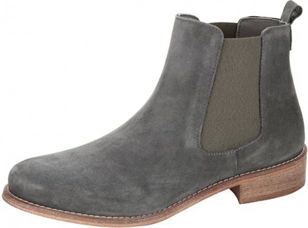 Studio W Chelsea boot met elastische inzetten aan beide kanten Grijs
