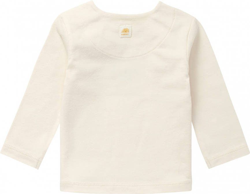 Noppies ! Unisex Shirt Lange Mouw -- Off White Katoen/elasthan