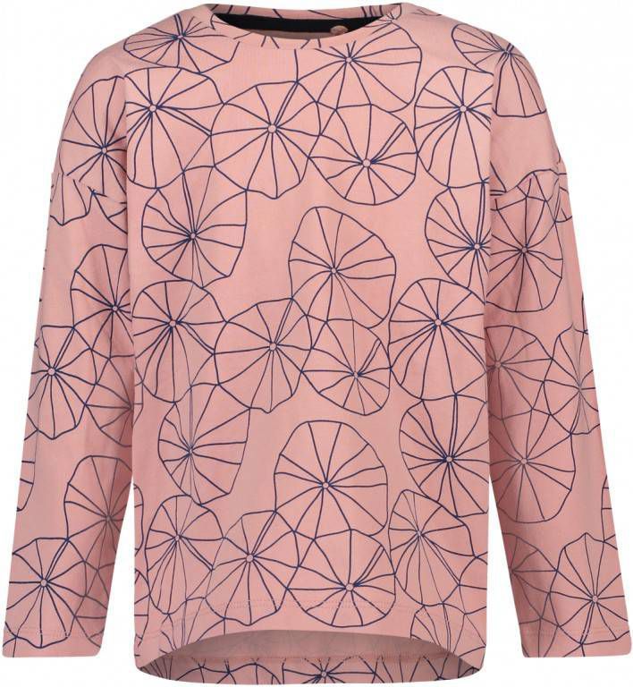 Noppies ! Meisjes Shirt Lange Mouw Maat 128 Roze Katoen