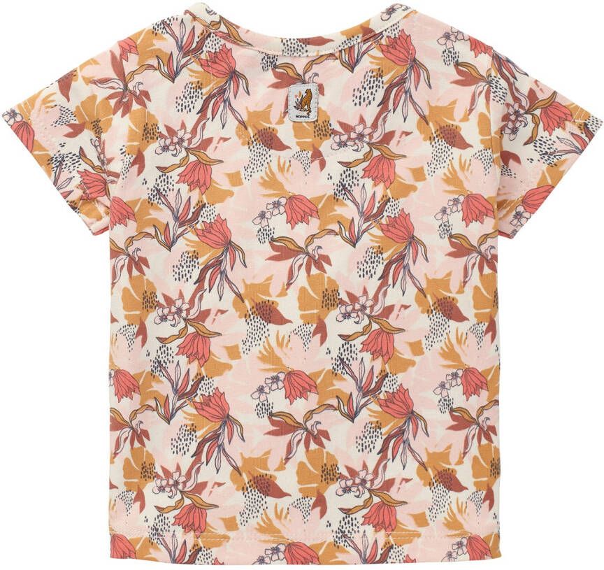Noppies ! Meisjes Shirt Korte Mouw -- All Over Print Katoen/elasthan