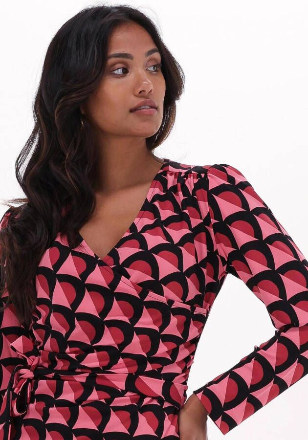 Ana Alcazar Roze Midi Jurk Dress Wrap