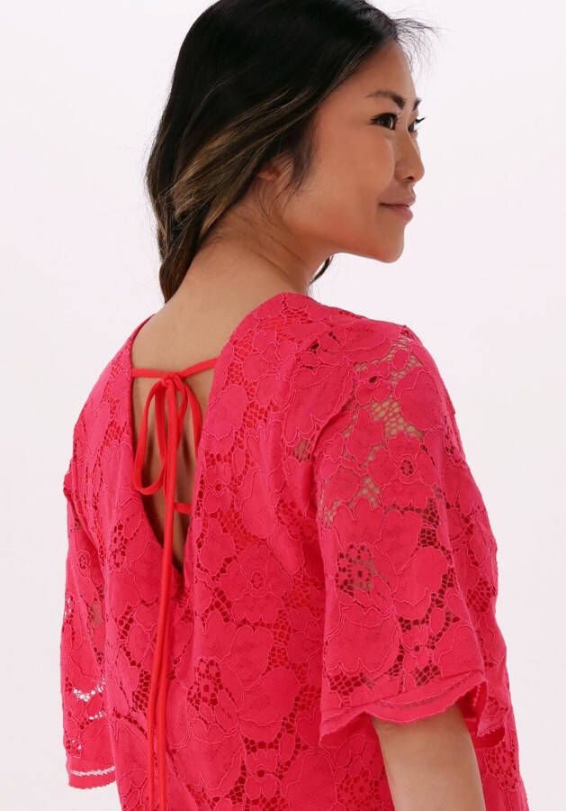 Ana Alcazar Roze Mini Jurk Dress Sleeves