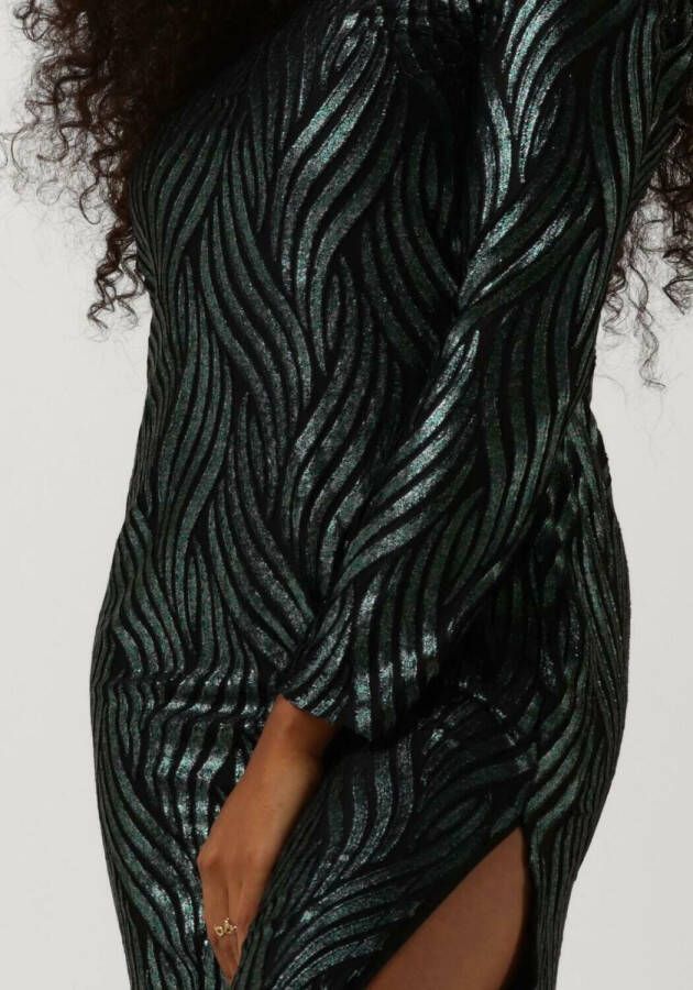 Ana Alcazar Zwarte Midi Jurk 049440 3310