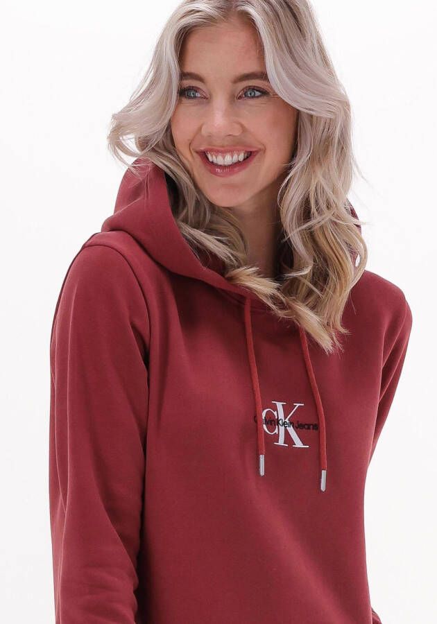 Calvin Klein Roest Mini Jurk Monogram Hoodie Dress