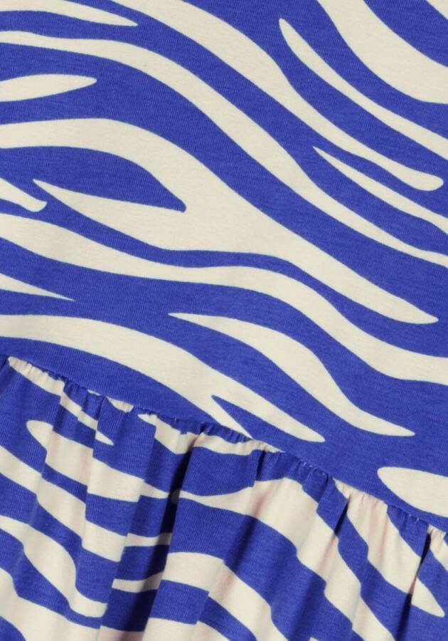 Carlijnq Blauwe Midi Jurk Zebra Halter Dress