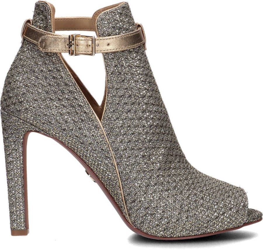 Michael Kors Gouden Enkellaarsjes Lawson Open Toe