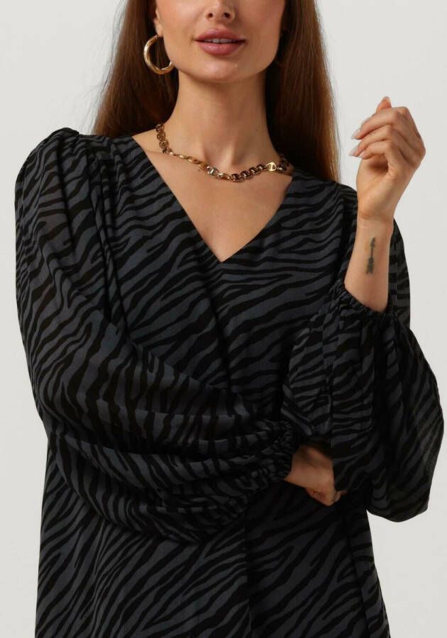 Modström Donkergrijze Mini Jurk Ariella Print Dress