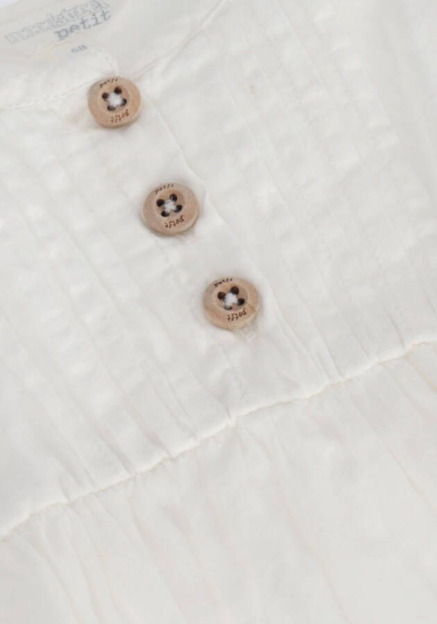 Moodstreet Petit baby top Belle van biologisch katoen naturel wit