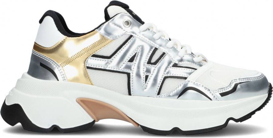 Nubikk Zilveren Lage Sneakers Ross Trek Edge Dames