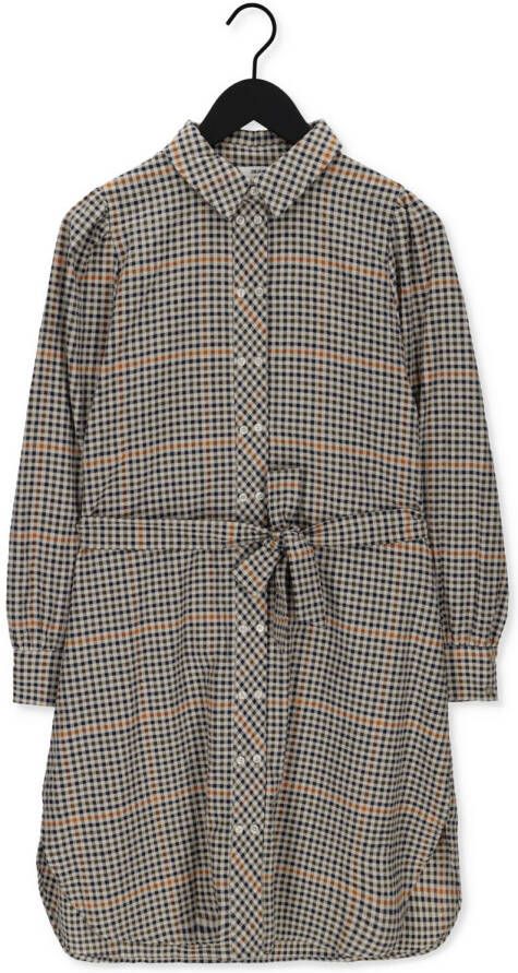 Object Beige Midi Jurk Jandria L/s Shirt Dress 123