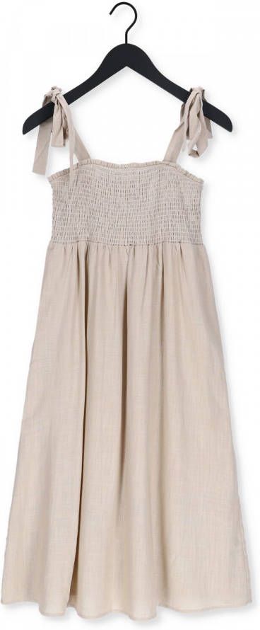 Object Beige Midi Jurk Nela S/l Dress