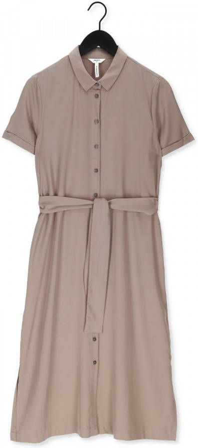 Object Beige Midi Jurk Objtilda Isabella S/s Dress No