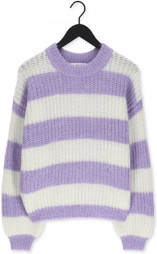 Selected Femme Scarlett Ls Knit O Neck Gensere , Paars, Dames