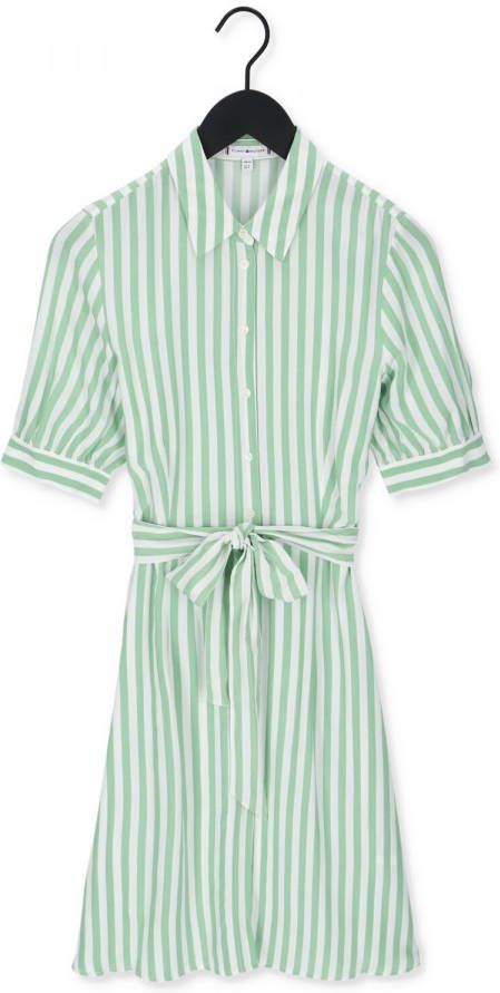 Tommy Hilfiger Jurk met overhemdkraag VISCOSE KNEE SHIRT DRESS 1/2 SLV met stijlvolle logo flag